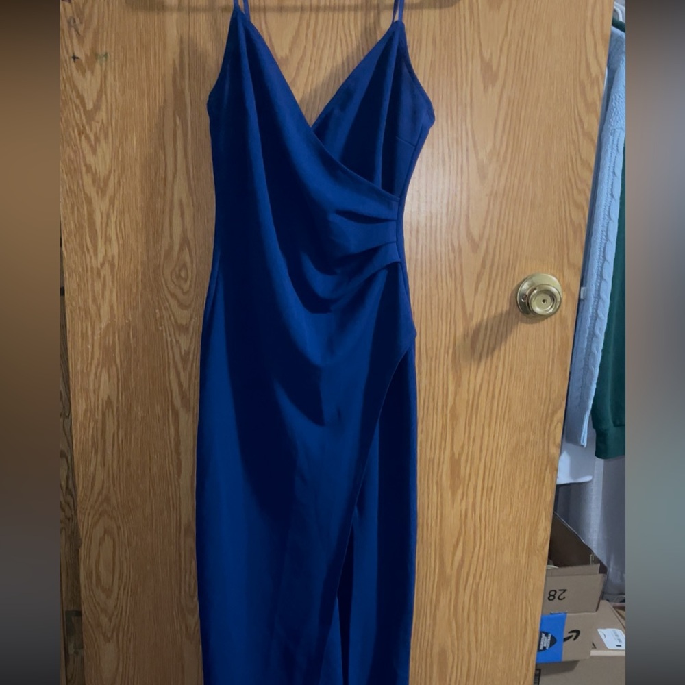 Windsor One Shoulder Cobalt Blue Dress
